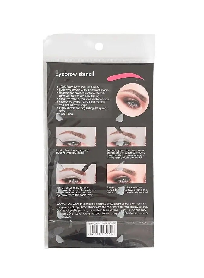 ORiTi 6 Pcs Superior Quality Eyebrow Stencil for Grooming and Shaping Creative Makeup Tool - Image 2