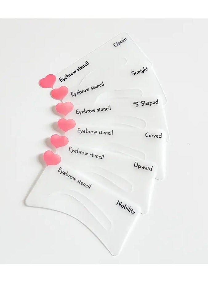 ORiTi 6 Pcs Superior Quality Eyebrow Stencil for Grooming and Shaping Creative Makeup Tool - Image 5