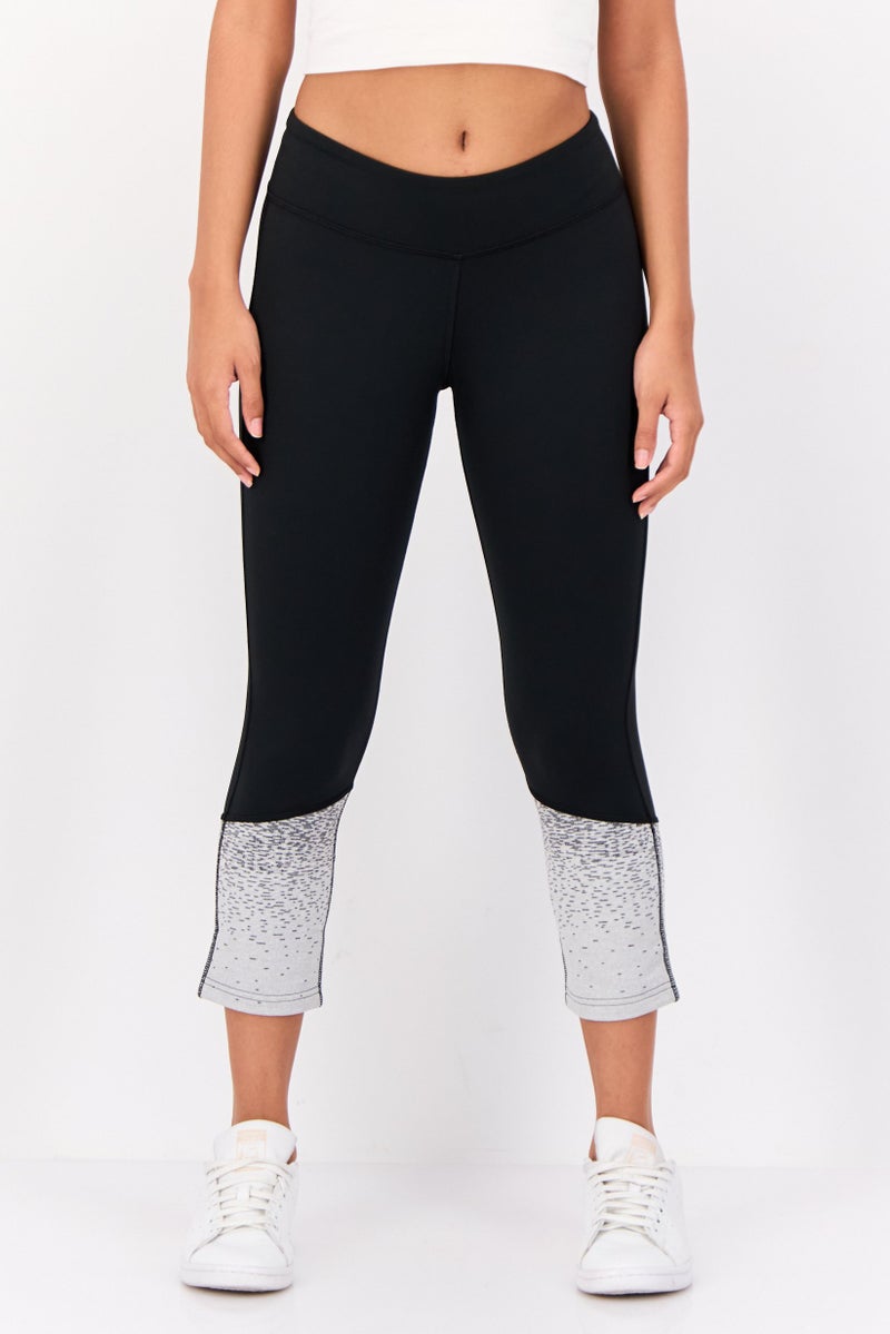 Reebok سراويل رياضية نسائية كروس فيت 3/4 في الهواء الطلق، سوداء - Image 1