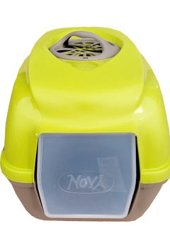 Generic Nova Cat  Enclosed Litter Box  with carbon filter 56x40x39 Cm-green  - Image 2