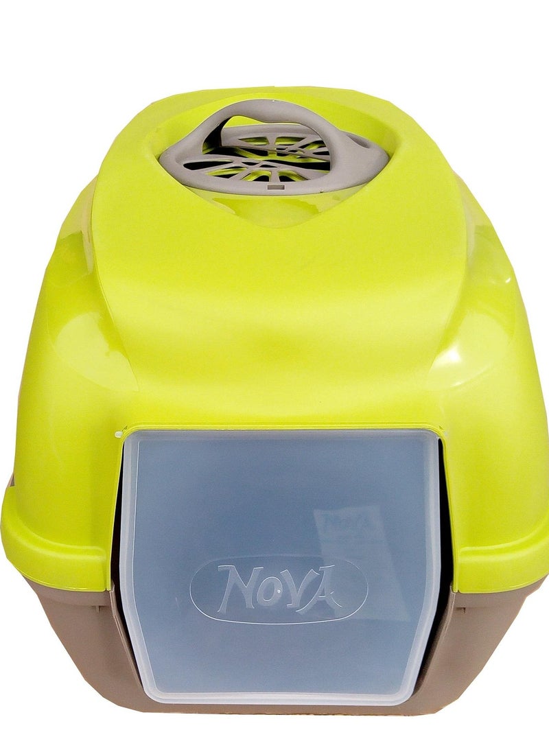 Generic - Nova Cat  Enclosed Litter Box  with carbon filter 56x40x39 Cm-green - Image 1