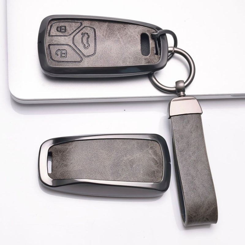 غطاء حافظة مفتاح من سبيكة الزنك مع سلسلة مفاتيح واقي للرجال والنساء - Image 5