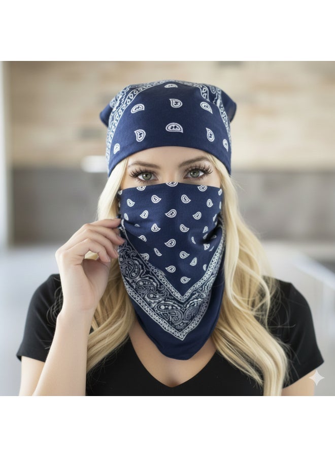 Paisley design polyester bandana, unisex for summer - Image 5
