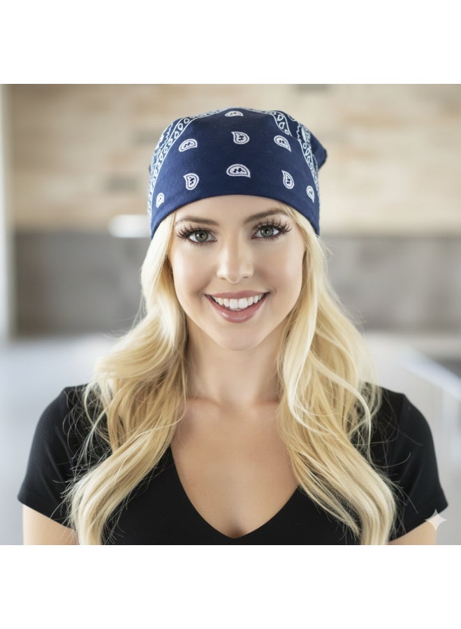 Paisley design polyester bandana, unisex for summer - Image 4