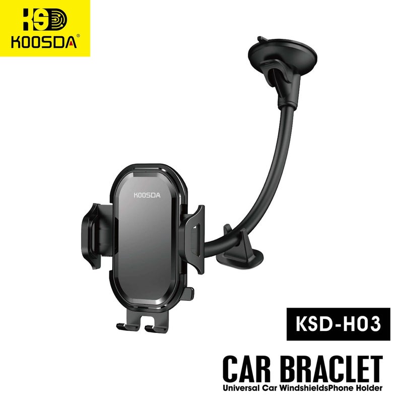 KOOSDA KSD-H03 Premium Car Windshield Phone Holder – Secure & Easy Mounting - Image 1