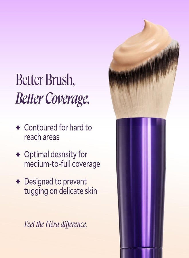 Fièra Concealer & Foundation Brush - Expert Tool for Cream & Liquid Makeup - Seamless, Even Application - Lightweight & Easy to Clean - Perfect for Use with Fièra Luxury Concealer - Image 4
