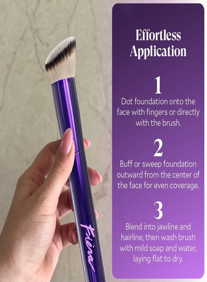Fièra Concealer & Foundation Brush - Expert Tool for Cream & Liquid Makeup - Seamless, Even Application - Lightweight & Easy to Clean - Perfect for Use with Fièra Luxury Concealer - Image 5