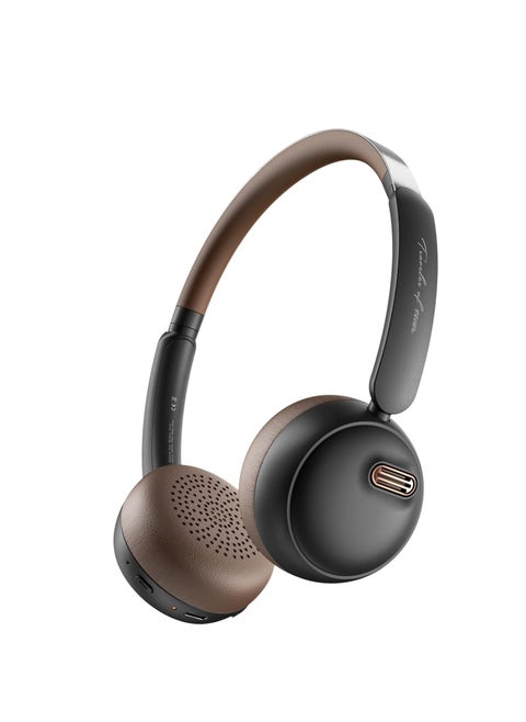 Retro Headphones, Old School Style Headset, Hybrid Active Noise Cancelling, On-Ear Design with Bluetooth V5.4, Up to 60 Hours of Playtime, Built-in Microphone for Seamless Calls