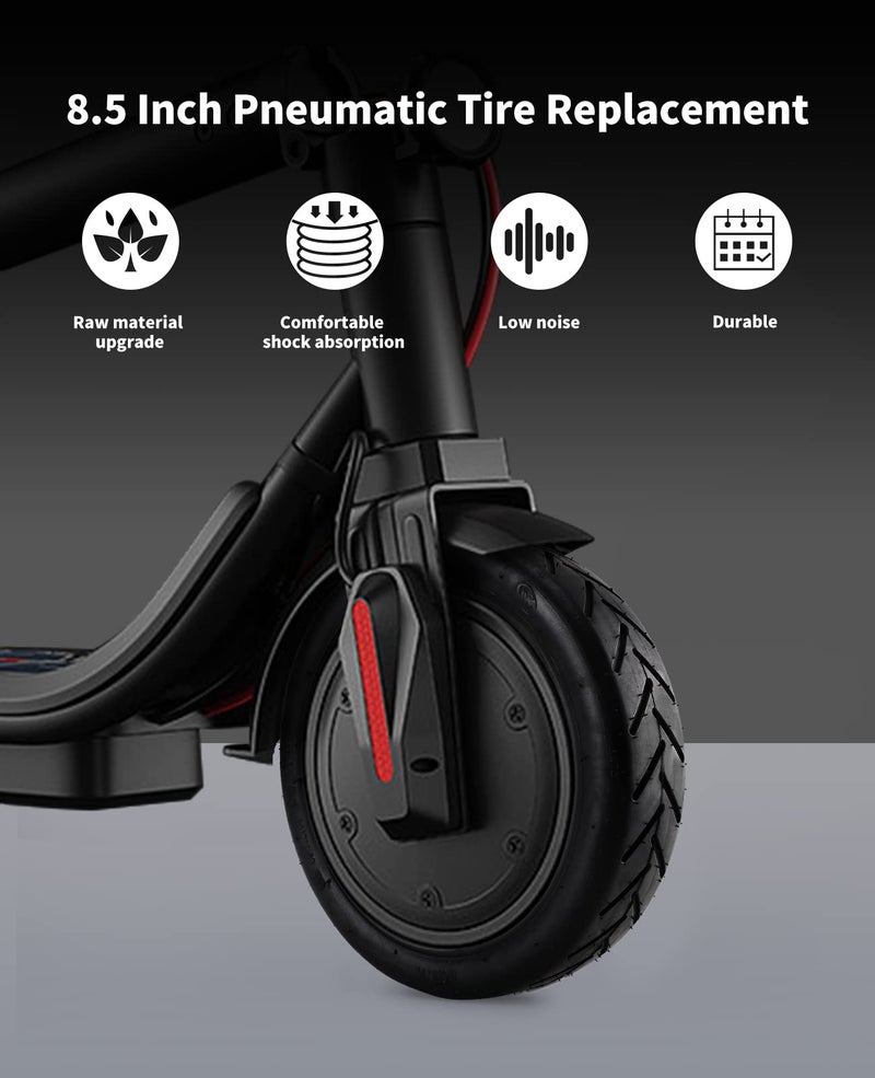 Walshen أنبوب إطار ويلشين 8.5 8.5x2 بديل للإطارات للسكوتر Gotrax/Gxl V2/Xiaomi M365/Razor Electric Scooter، 81/2x2 إطارات سكوتر هوائية أكثر سمكًا (1 مجموعة) - Image 5