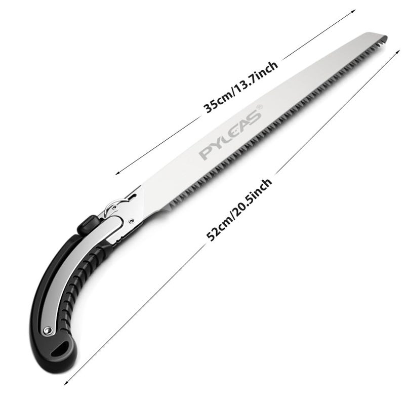 Optifit منشار يدوي للحدائق مع غلاف واقي للشفرة 13.7 بوصة من فولاذ SK5 بأسنان كثيفة منشار يدوي متعدد الأغراض للتقليم والحدائق وقطع الفروع - Image 3