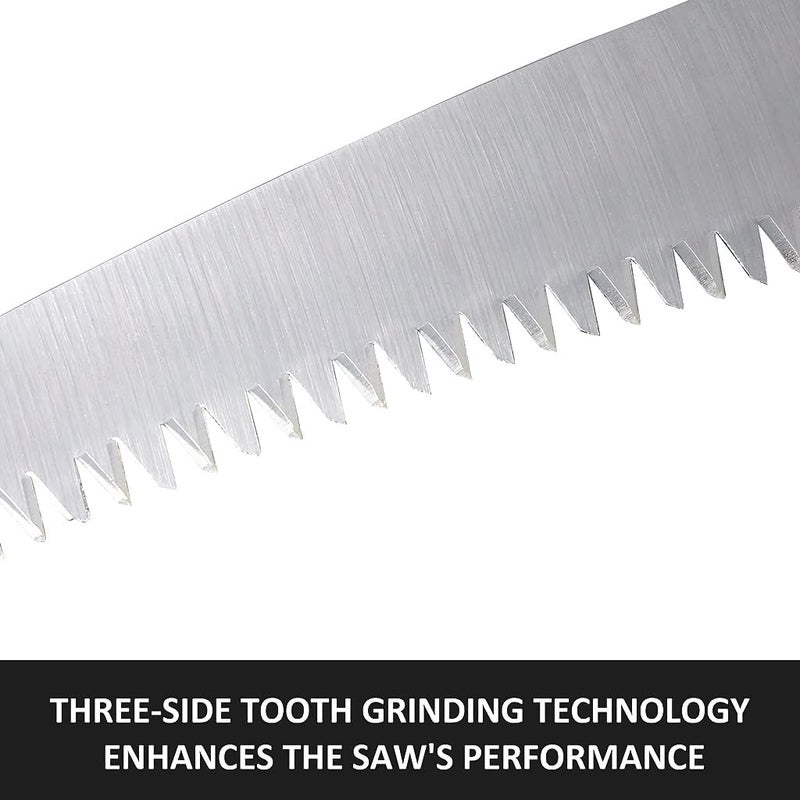 Optifit منشار يدوي للحدائق مع غلاف واقي للشفرة 13.7 بوصة من فولاذ SK5 بأسنان كثيفة منشار يدوي متعدد الأغراض للتقليم والحدائق وقطع الفروع - Image 4