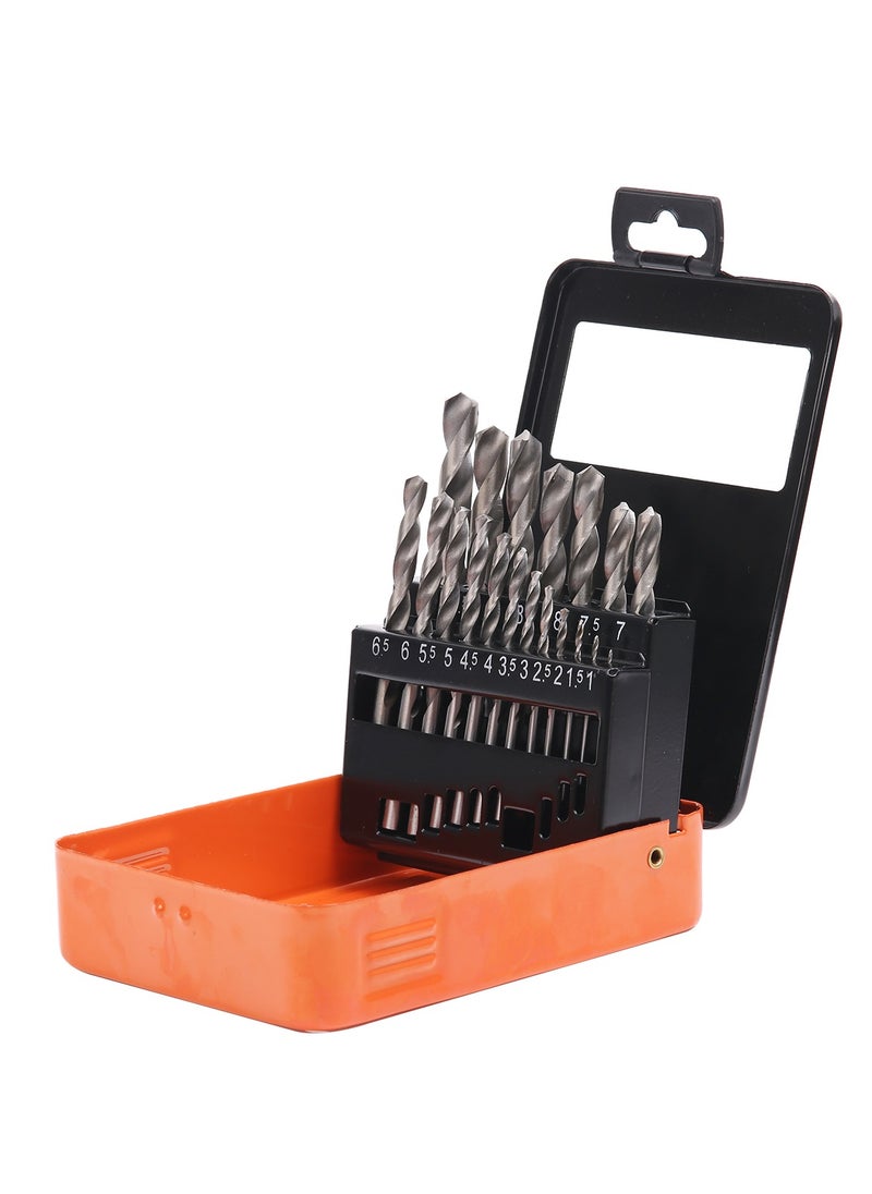 KSEIBI Drill Bit Set- 19 Pcs, For Hard Metal, Stainless Steel, Cast Iron and Wood ,1mm - 10mm Metric Size, For Drilling Tasks/Drilling into Metal Surfaces, Metal Frames/Drilling Accessories/Drilling Supplies  - Image 1