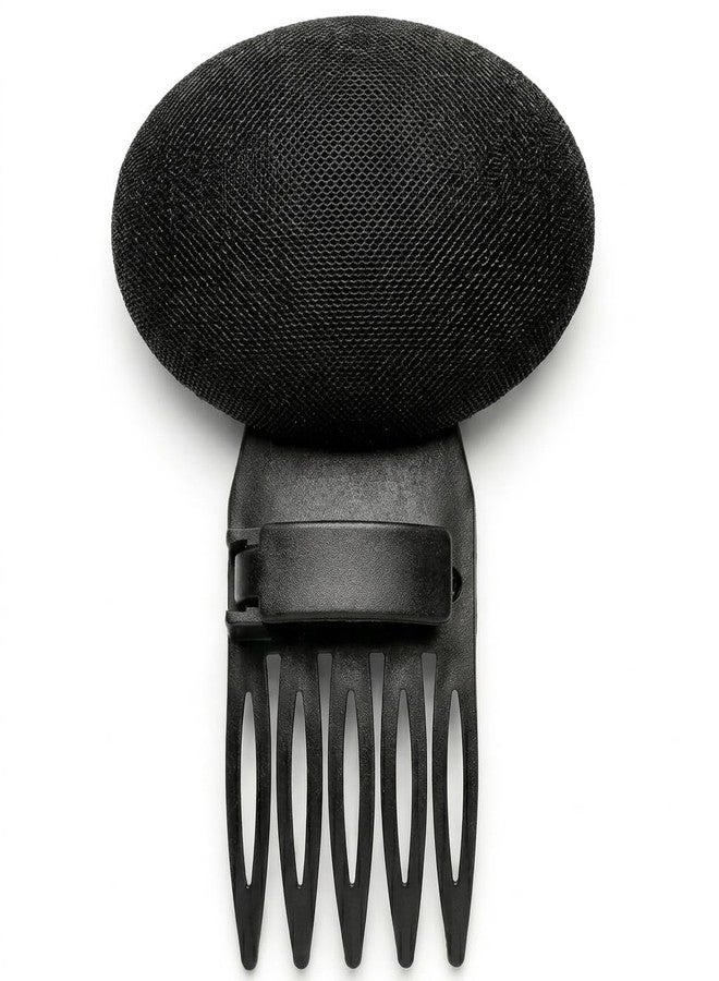 DazzleDiva 1Pcs Hair Puff Clips Volume Inserts, Breathable Sponge Bump It Up Styling Tools for Women & Girls, Nonslip Hair Base Padding Combs for Elegant Updos & Bouffant, Invisible Hair Accessories, Black 1Pcs - Image 1