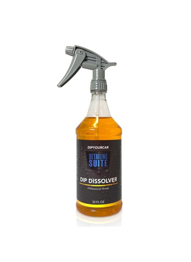 DipYourCar .com Plasti Dip Dissolver - Finish Remover, Striper, and Cleaner for Plastic Dip Painted Cars - Liquifies and Removes Dip to Thin to Peel (32 oz Spray Bottle)  - Image 1