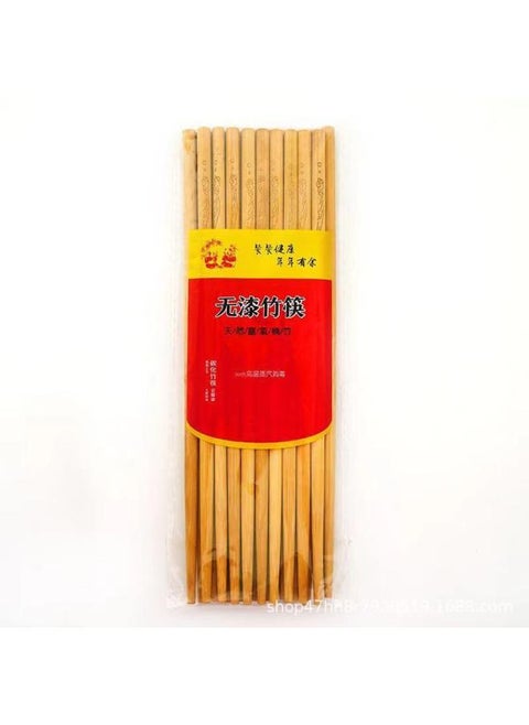 Carbonized Chopsticks Wholesale 10 Pairs Of Household Bamboo Chopsticks Running Jianghu Stall Flower Fast Carving Chopsticks Supply-Specifications:More Than 10 Pairs Of Fine Carvings Are Available Every Year (Palace Red)