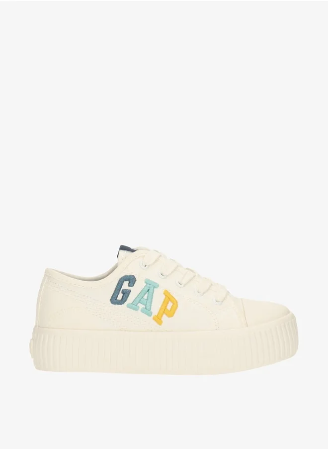 GAP Boys' Logo Print Lace-Up Canvas Shoes