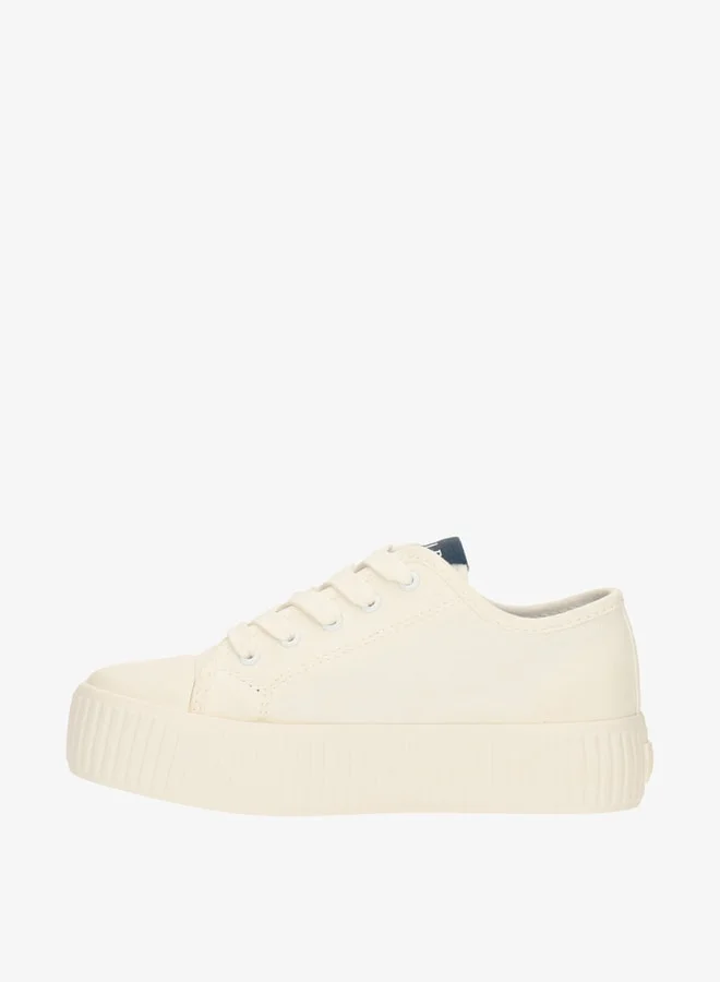 GAP Boys' Logo Print Lace-Up Canvas Shoes