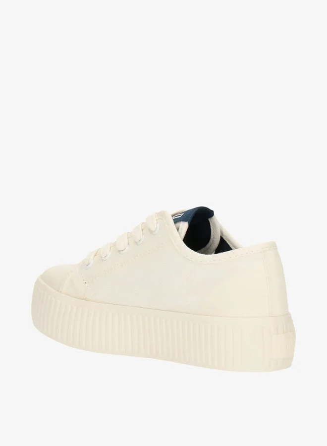 GAP Boys' Logo Print Lace-Up Canvas Shoes