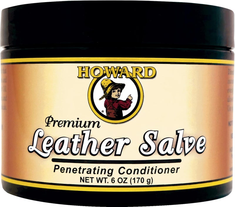 Howard Products Leather Salve - Car Leather Cleaner and Conditioner, Rejuvenates, Protects - Image 1