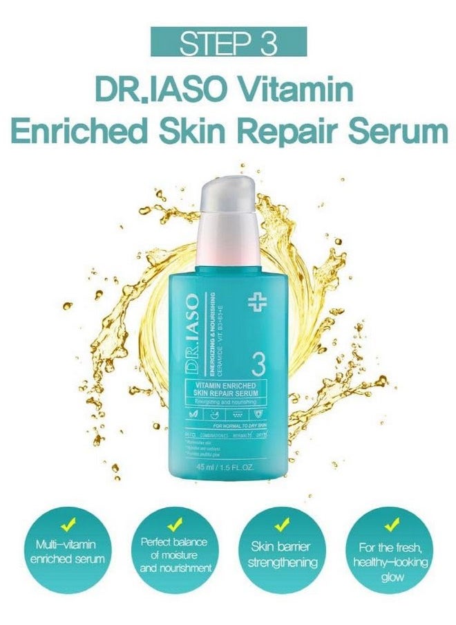 iaso Dr. IASO Skin Repair Serum 1.5 oz.- Anti Aging & Anti Wrinkle | korean beauty serum | Vitamin E + B Hyaluronic Acid to Care Ceuticals Face  - Image 2