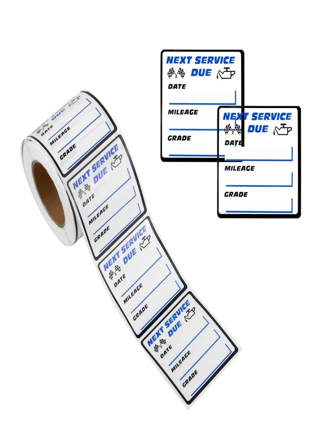 Stacool ملصقات تغيير زيت السيارة من ستاكول، 300 قطعة - ملصق موعد الصيانة القادمة، ملصقات فينيل قابلة للإزالة مقاس 2×2 بوصة، ملصقات تغيير زيت للزجاج الأمامي، ملصقات تغيير زيت مريحة لمعظم السيارات - Image 1