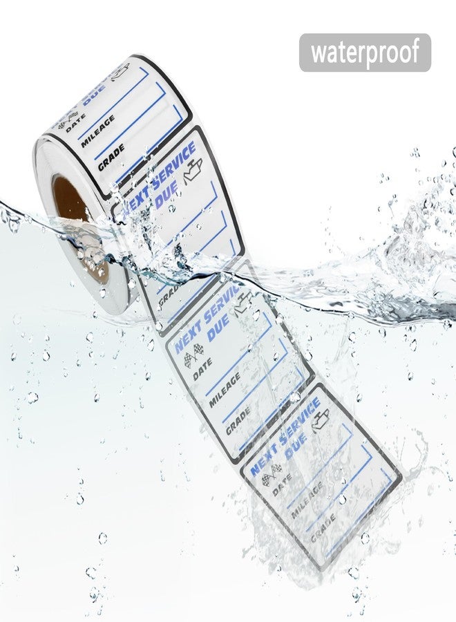 Stacool ملصقات تغيير زيت السيارة من ستاكول، 300 قطعة - ملصق موعد الصيانة القادمة، ملصقات فينيل قابلة للإزالة مقاس 2×2 بوصة، ملصقات تغيير زيت للزجاج الأمامي، ملصقات تغيير زيت مريحة لمعظم السيارات - Image 3