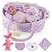 BABESIDE Lifelike Reborn Baby Dolls with Bassinet 17 Inch Soft Body Realistic Newborn Real Life Girl Baby Dolls Soft Vinyl and Cloth Body with Basket Feeding Kit Gift Box for Kids Age 3 - Image 2