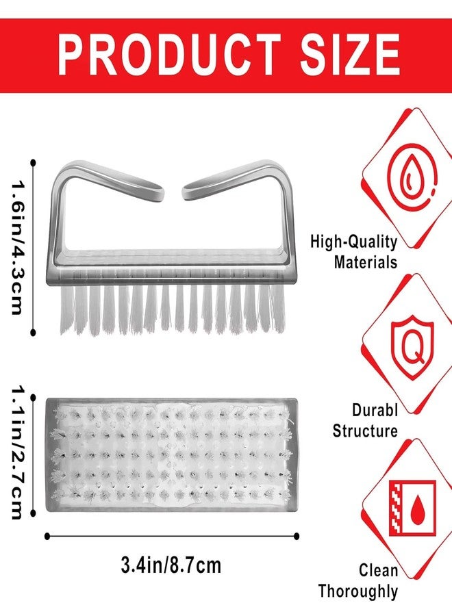 Aternal Hand Nail Cleaner Brush for Cleaning Fingernails, Durable Stiff Bristles, Nail Brush Cleaner with Handle, Deep Nail Cleaning Scrubber for Men Women Manicure Tool - Image 2
