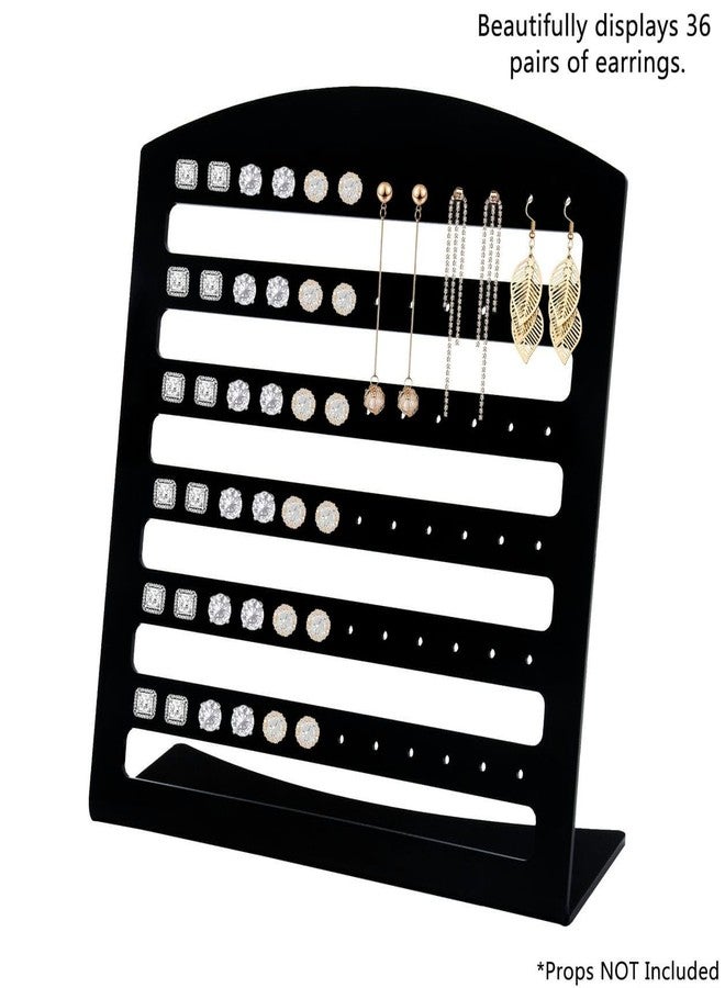 Kd Retail Acrylic Earring Display Stand – 36 Pair Dangle & Stud Earrings Holder, Jewelry Organizer Showcase for Shops, Boutiques, Craft Exhibitions & Home Use 3mm thickness (2) - Image 4