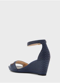 NINE WEST Julian Ankel Strap Wedges  - Image 3