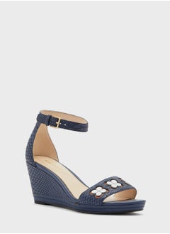 NINE WEST Julian Ankel Strap Wedges  - Image 2