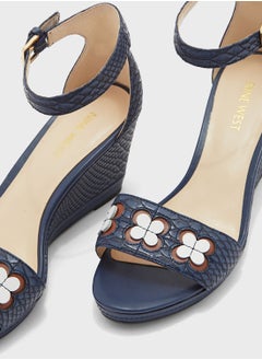 NINE WEST Julian Ankel Strap Wedges  - Image 4