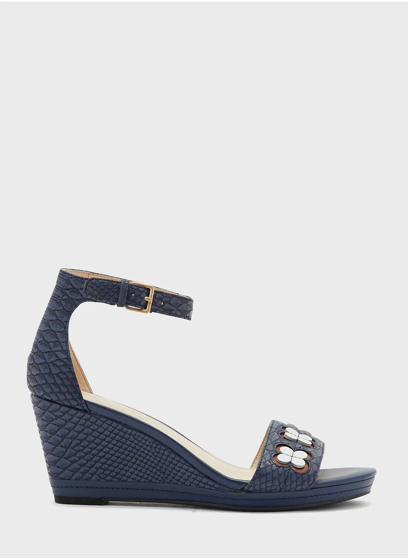 NINE WEST Julian Ankel Strap Wedges