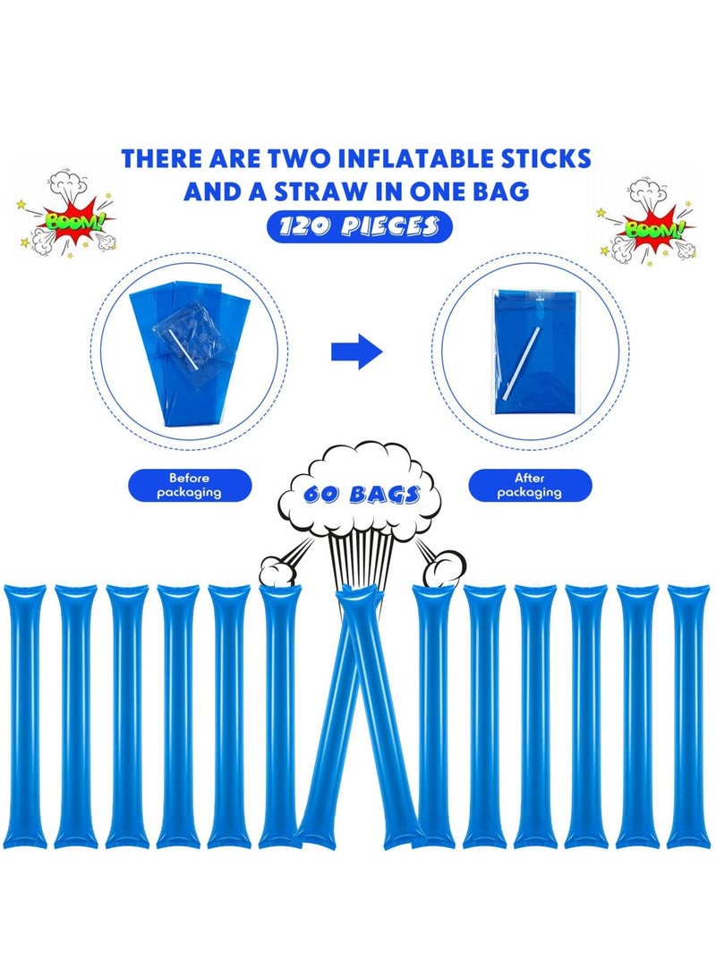 KASTWAVE 44 Thunder Sticks Inflatable Noisemakers Cheerleading Plastic Clapping Gear Football Games Party Sporting Events - Image 4