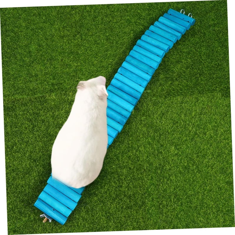Levemolo Pet Climbing Ladder Rainbow Plank for Hamsters Squirrels and Parrots Exercise Ladder for Pets Promotes Balance and Coordination - Image 5
