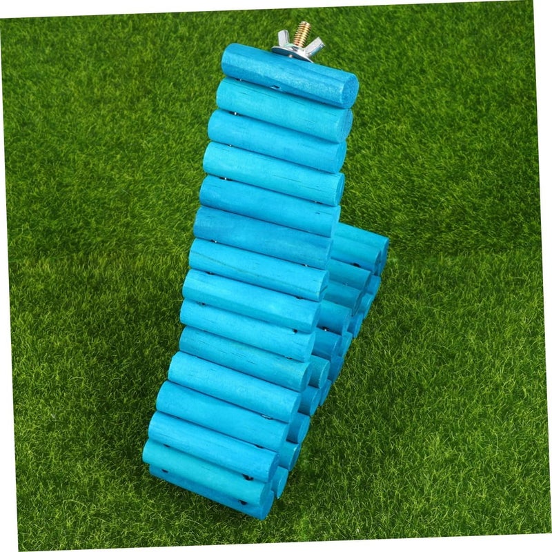 Levemolo Pet Climbing Ladder Rainbow Plank for Hamsters Squirrels and Parrots Exercise Ladder for Pets Promotes Balance and Coordination - Image 3