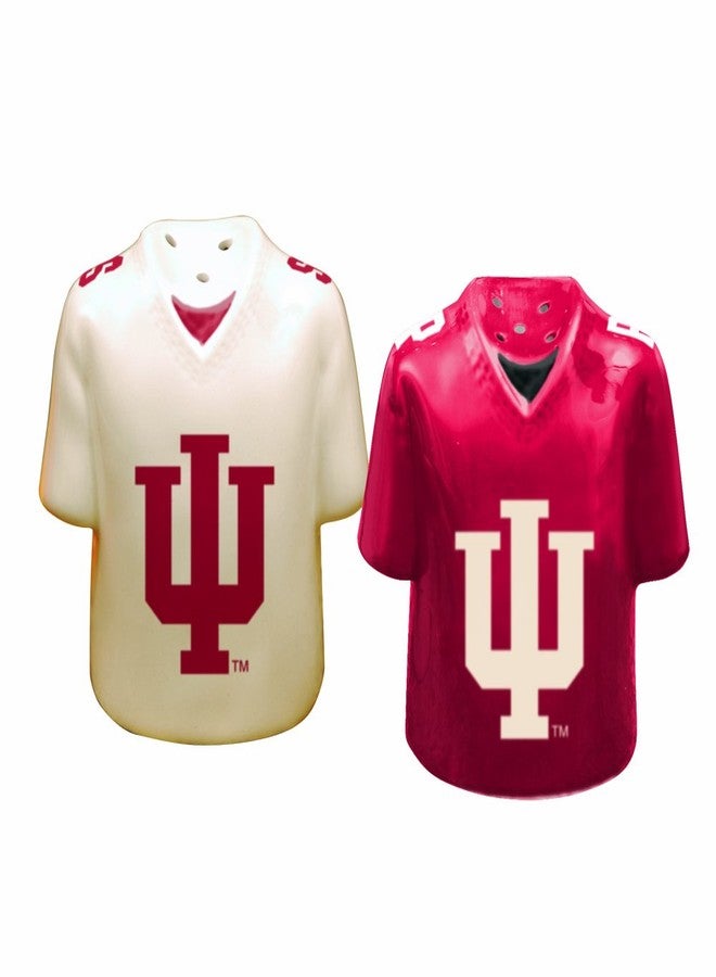 The Memory Company Officially Licensed NCAA Team Jersey Salt n Pepper Shakers, Indiana University Bloomington - Image 1