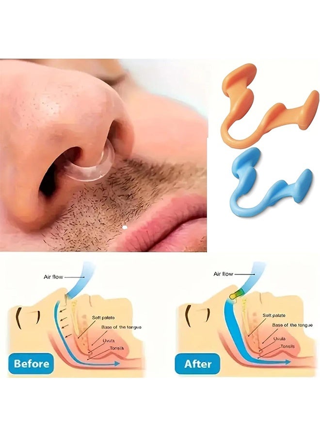 Quantum 6 PCS Mini Stop Snoring Device, Anti-Snoring Silicone Nose Clip, Comfortable Reusable Snore Relief - Image 3