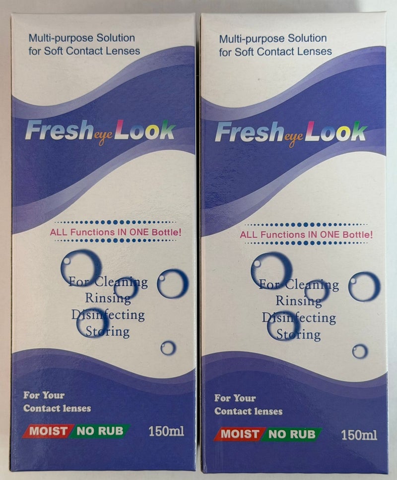 Fresh محلول العناية بعدسات العين 150 مل 2 قطعة - Image 2
