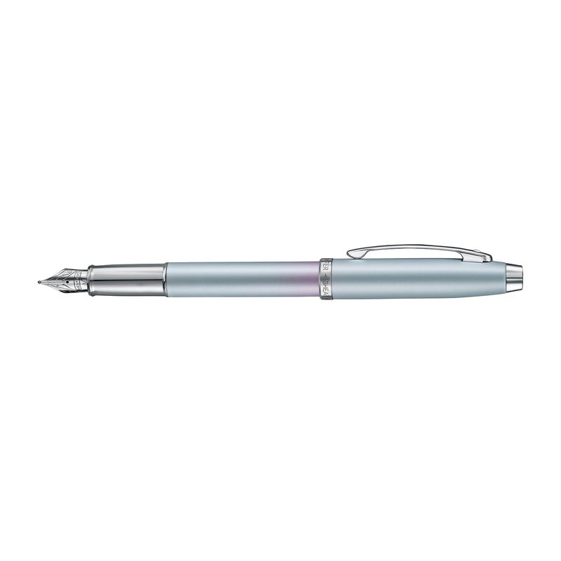 SHEAFFER قلم حبر سائل بتدرج لوني أزرق ووردي مع تشطيبات مطلية بالكروم - متوسط - Image 3