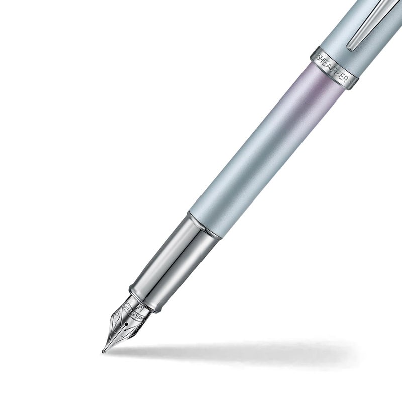 SHEAFFER قلم حبر سائل بتدرج لوني أزرق ووردي مع تشطيبات مطلية بالكروم - متوسط - Image 4