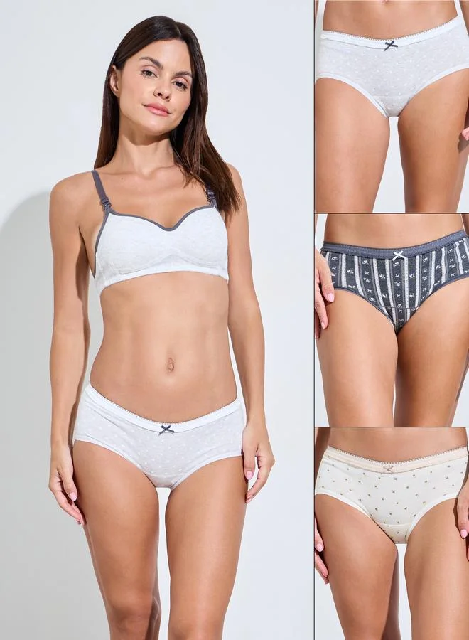 ستايلي Pack of 3 - Assorted Printed Full Briefs