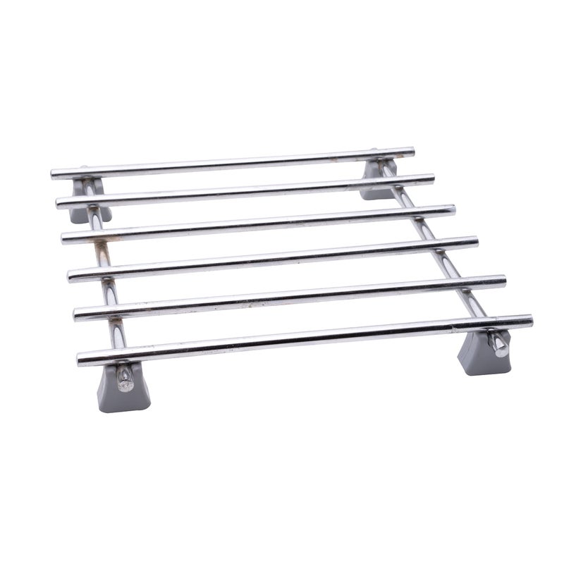 Firis Hot Pot Stand,Hot Mat, Hot Utensil Stand,Steaming Stand, Stainless Steel, 18x18 cm (7x7) (Set of 2) - Image 1