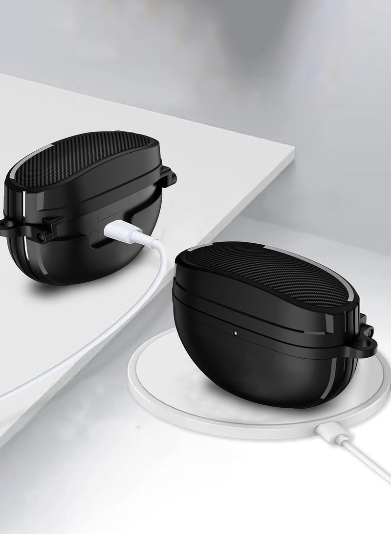 or Sony WF-1000XM5 Case WF 1000XM5 Earbuds 2023,Shockproof TPU Protective Cover Skin Designed for Sony WF1000XM5 for Sony XM5 Wireless Earbuds with Keychain  Lanyard (Black) - Image 4