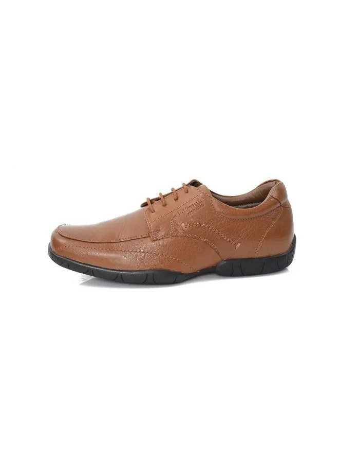 ATTILIO Men's ALDOS 6 Derby Lace up Comfort Tan Brown Leather Work Office Formal Occasion Party Casual Wear Italian Design Anti Skid Padded Insole Premium Shoes