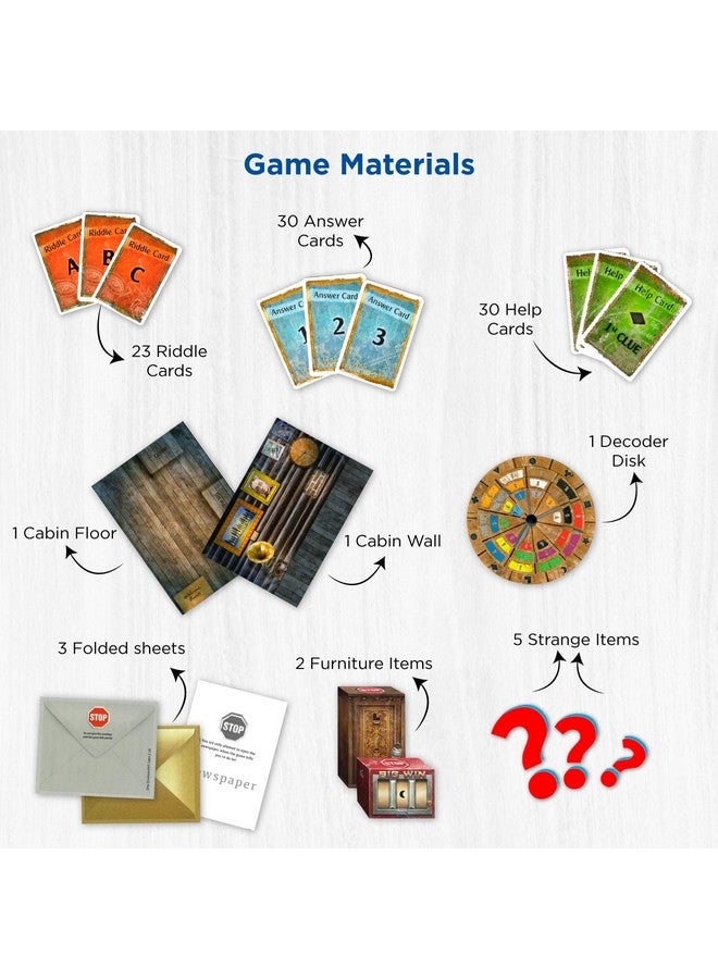 Thames & Kosmos EXIT: العودة إلى الكابينة المهجورة | EXIT: اللعبة - لعبة كوسموس | تجربة غرفة هروب منزلية تعتمد على البطاقات ومناسبة للعائلة | تعاونية من 1 إلى 4 لاعبين، أعمار 12 وما فوق - Image 3