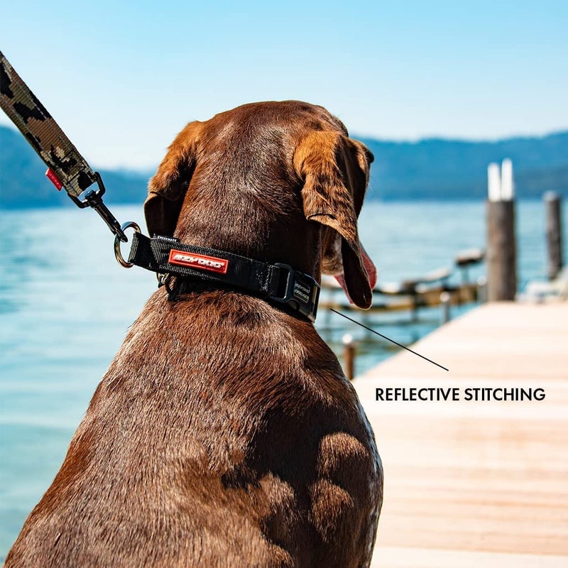 EzyDog Checkmate Martingale Collar for Dogs â€“ Premium Nylon Training Dog Collar for Easy Control with no Choking (Medium, Green Camo) - Image 4