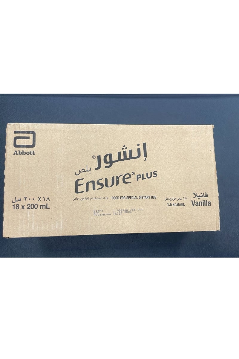 Ensure Plus Nutritional Supplement (200ml) Carton of 18 packs - Image 2
