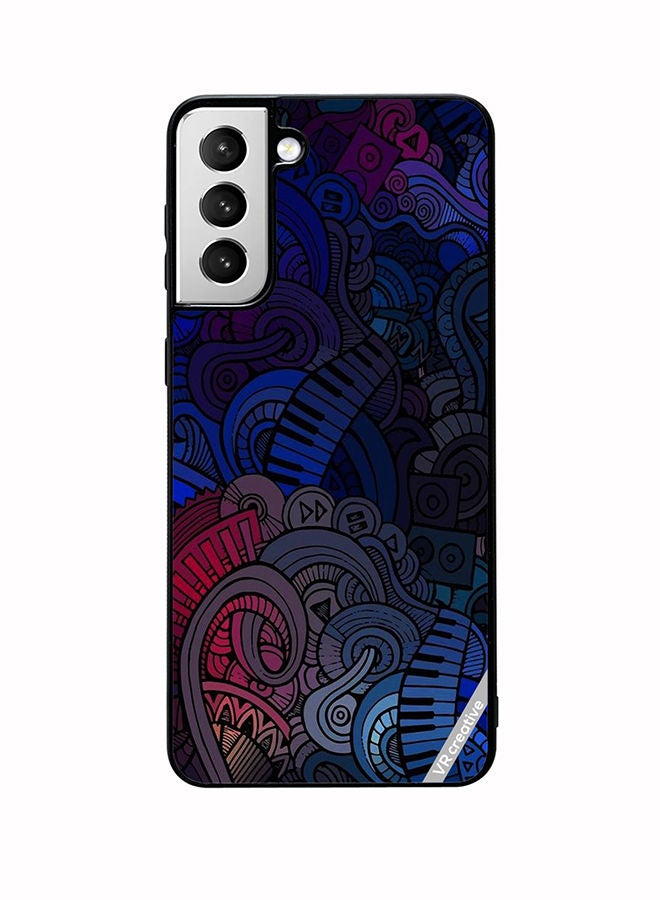 VR CREATIVE Protective Case Cover For Samsung Galaxy S22 5G Music Design Multicolour - Image 1