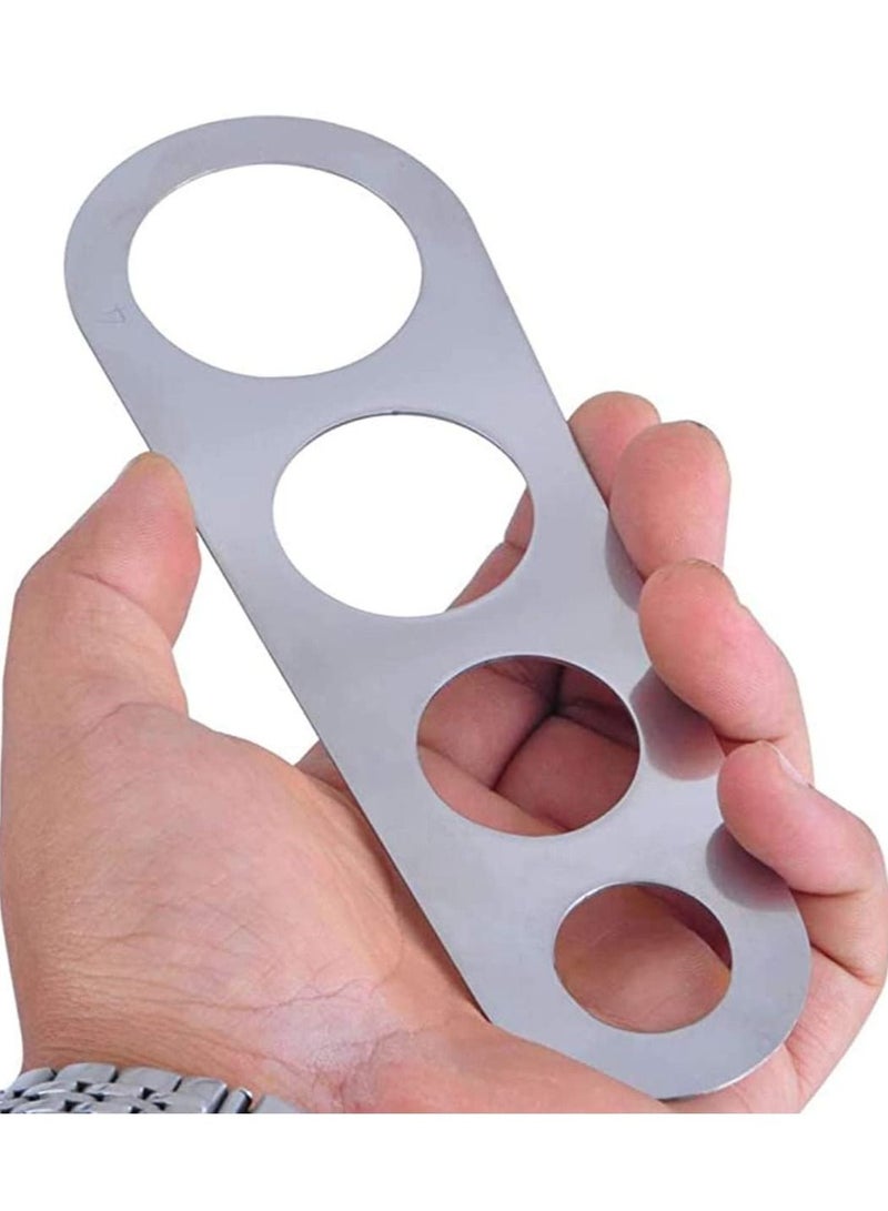 Spaghetti Measure Portion Control 2 Pack 4-Holes Stainless Steel Pasta Cook Kitchen Cake Ruler Noodle - Image 2